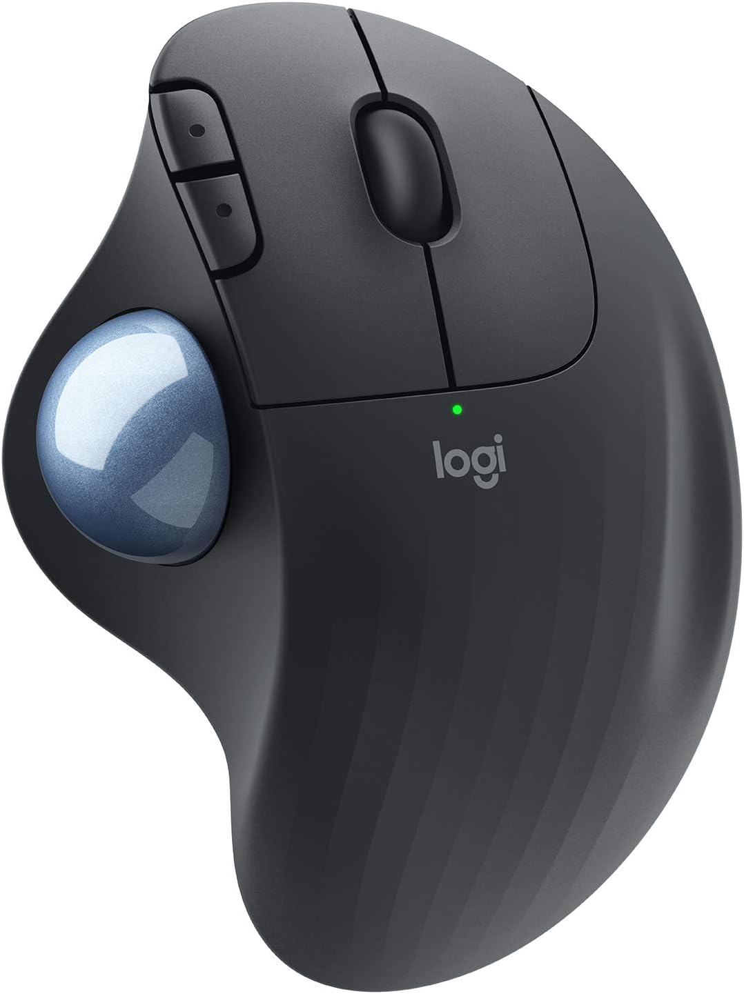 A mouse with a visible trackball